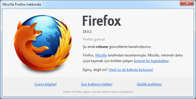 Mozilla Firefox 18.0.1