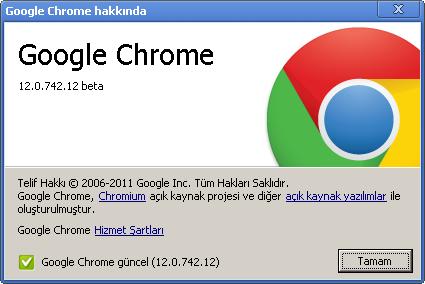 Google Chrome 12.0.742.12 Beta