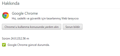 Google Chrome 24 Gأ¼ncelleme