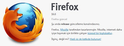 Firefox 16 (Tأ¼rkce)