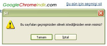 Tarama Geأ§miإںini Temizleme