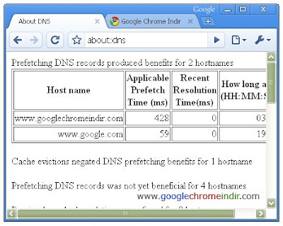 Google Chrome DNS