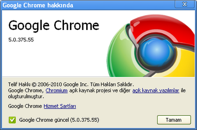 Google Chrome 5.0.375.55