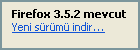 Firefox 3.5 Yeni Sأ¼rأ¼m Uyarؤ± Penceresi