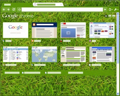 Google Chrome Grass Tema