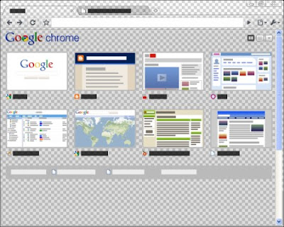 Google Chrome Transparent Tema