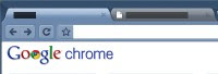 Google Chrome Glossy Blue Tema