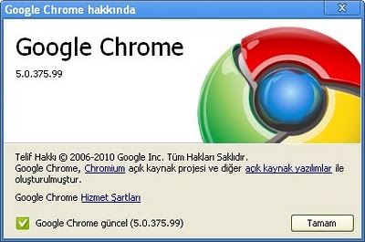 Google Chrome Gأ¼ncelleme Yapin